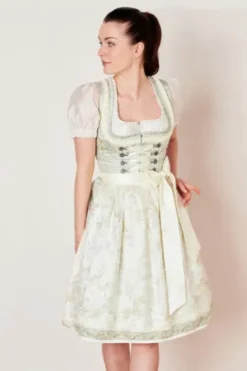 KRÜGER COLLECTION Dirndl hellgrün Paisleymuster Annetta
