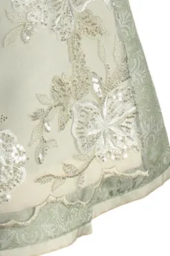 KRÜGER COLLECTION Dirndl hellgrün Paisleymuster Annetta