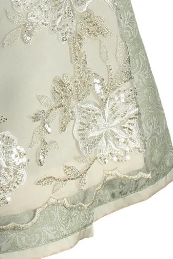 KRÜGER COLLECTION Dirndl hellgrün Paisleymuster Annetta