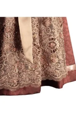 KRÜGER COLLECTION Dirndl rost Paisleymuster Enja