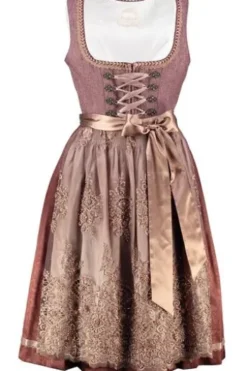 KRÜGER COLLECTION Dirndl rost Paisleymuster Enja