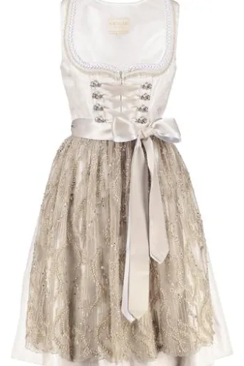 KRÜGER COLLECTION Dirndl silber Paisleymuster Roberta