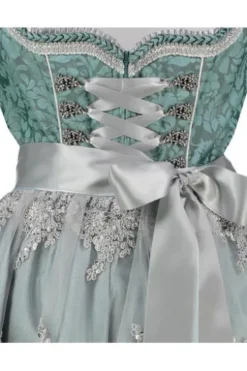 KRÜGER COLLECTION Dirndl türkis geblümt Caro