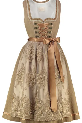 KRÜGER COLLECTION Midi Dirndl braun Cilla