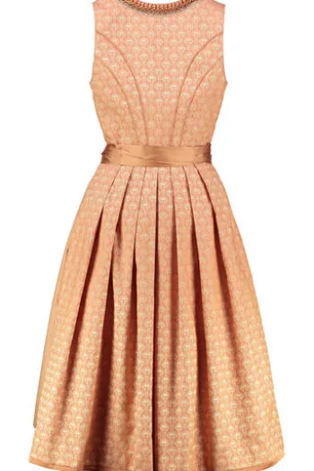 KRÜGER COLLECTION Midi Dirndl ocker Paisleymuster Rixa
