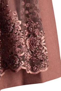 KRÜGER COLLECTION Mini Dirndl bordeaux Hemke (70 cm)