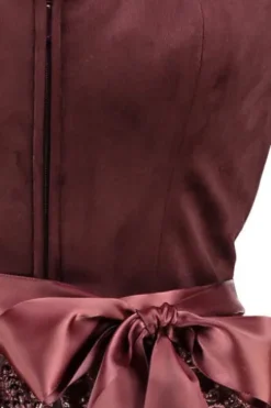 KRÜGER COLLECTION Mini Dirndl bordeaux Hemke (70 cm)
