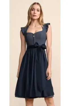KRÜGER COLLECTION Mini Dirndl marine Isalyn (60 cm)