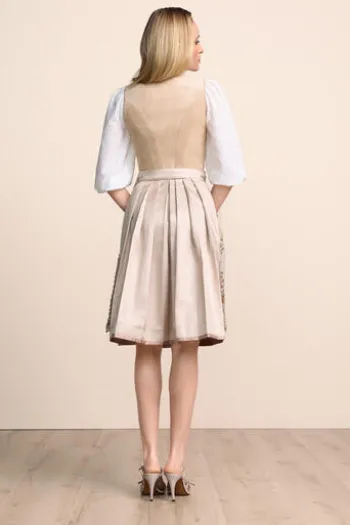 KRÜGER COLLECTION Mini Dirndl beige Lysandra 60er