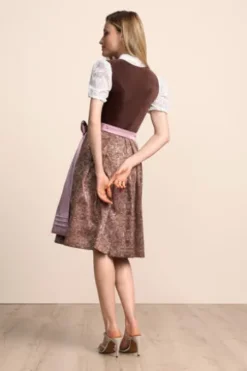 KRÜGER COLLECTION Mini Dirndl braun Cerys 60er