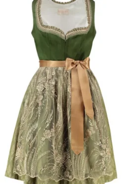 KRÜGER COLLECTION Mini Dirndl grün Ornamentmuster Vesa