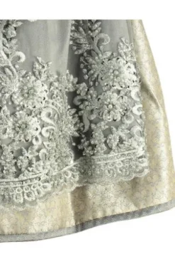 Krüger Collection Mini Dirndl grau Paisley Meyra