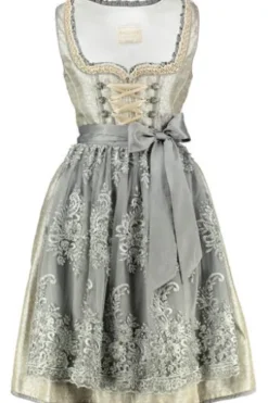 Krüger Collection Mini Dirndl grau Paisley Meyra