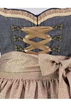 KRÜGER MADL Dirndl blau Paisleymuster Justine