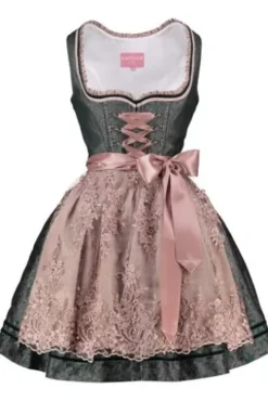 KRÜGER MADL Dirndl grün geblümt Ricarda