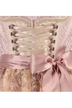 KRÜGER MADL Dirndl rosa Blumenmuster Rosalia