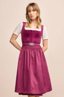 KRÜGER MADL Midi Dirndl beere Alisha (70cm)