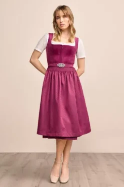 KRÜGER MADL Midi Dirndl beere Alisha (70cm)