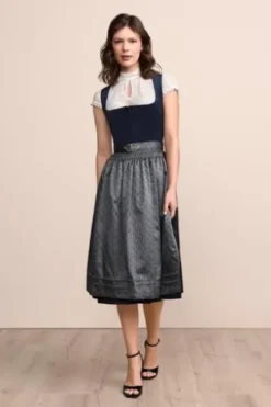 KRÜGER MADL Midi Dirndl marine Aurela (70 cm)