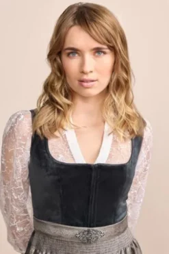 KRÜGER MADL Mini Dirndl anthrazit Aurela (60 cm)