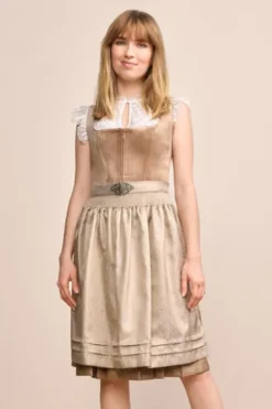 KRÜGER MADL Mini Dirndl beige Aurela (60 cm)