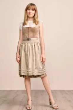 KRÜGER MADL Mini Dirndl beige Aurela (60 cm)