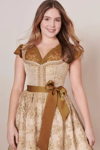 KRÜGER MADL Mini Dirndl beige Annabell