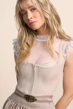KRÜGER MADL MIni Dirndl beige Evi 50er Rocklänge