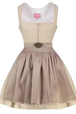 KRÜGER MADL MIni Dirndl beige Evi 50er Rocklänge