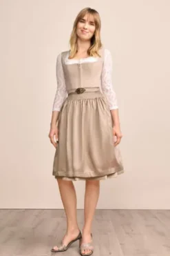 KRÜGER MADL MIni Dirndl beige Evi 60er Rocklänge