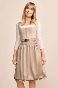 KRÜGER MADL MIni Dirndl beige Evi 60er Rocklänge