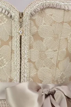 KRÜGER MADL Mini Dirndl beige geblümt Mae