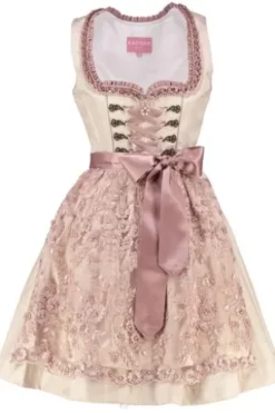 KRÜGER MADL Mini Dirndl beige geblümt Milano