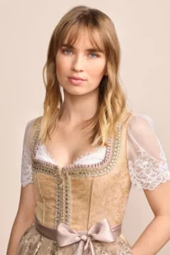 KRÜGER MADL Mini Dirndl beige Isra (60 cm)
