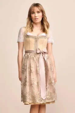 KRÜGER MADL Mini Dirndl beige Isra (60 cm)