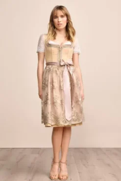 KRÜGER MADL Mini Dirndl beige Isra (60 cm)