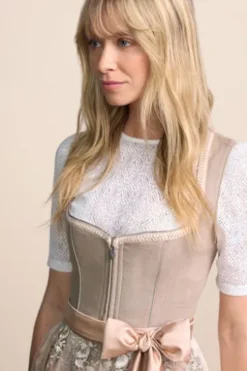 KRÜGER MADL MIni Dirndl beige Lumi 60er Rocklänge