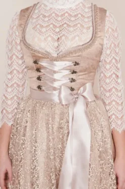 KRÜGER MADL Mini Dirndl beige Paisleymuster Gerda