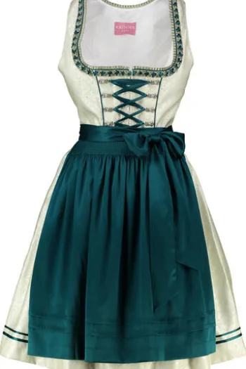 KRÜGER MADL Mini Dirndl beige Pistacchio (60cm)