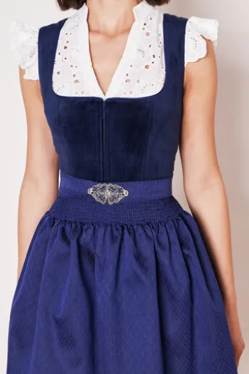 KRÜGER MADL MIni Dirndl blau Alisha (60cm)