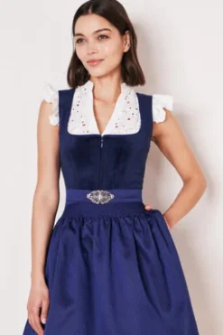KRÜGER MADL MIni Dirndl blau Alisha (60cm)