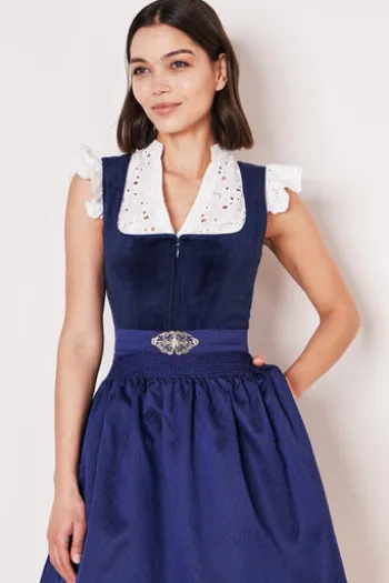 KRÜGER MADL MIni Dirndl blau Alisha (60cm)