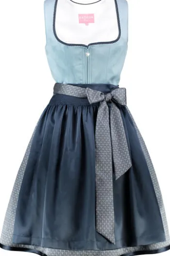 KRÜGER MADL Mini Dirndl blau Dena (60cm)