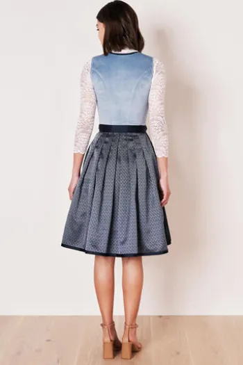 KRÜGER MADL Mini Dirndl blau Dena (60cm)