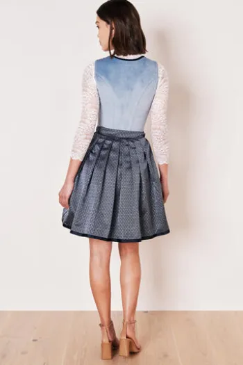 KRÜGER MADL Mini Dirndl blau Dena (50cm)