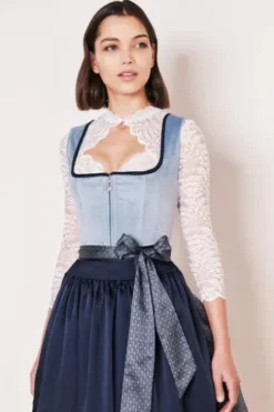 KRÜGER MADL Mini Dirndl blau Dena (50cm)