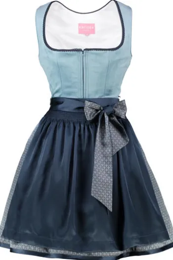 KRÜGER MADL Mini Dirndl blau Dena (50cm)
