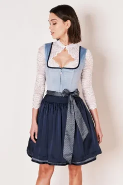 KRÜGER MADL Mini Dirndl blau Dena (50cm)