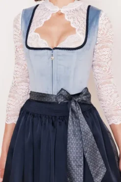 KRÜGER MADL Mini Dirndl blau Dena (50cm)