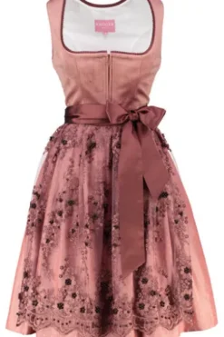 KRÜGER MADL Mini Dirndl bordeaux Kaelyn (60 cm)